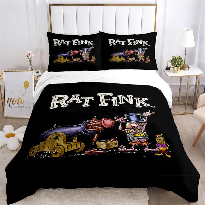 Мультяшный забавный крыса Финк постельное белье пододеяльник с наволочкой домашний текстиль Twin Full Queen King детский подарок