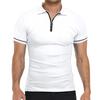Summer Men's Polo Shirt Thin Short Sleeved T-shirt Men's Lapel Solid Color Slim Fit T-shirt Top