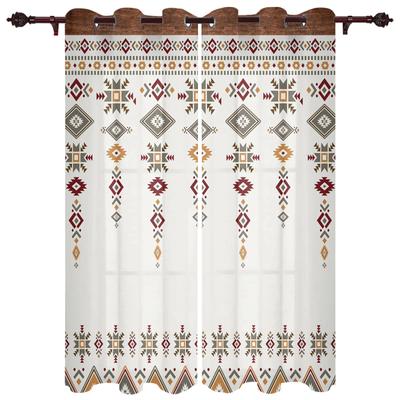 2 шт. Бохо Племенной Тотем оконные шторы Современные европейские шторы для спальни гостиной фоновые шторы