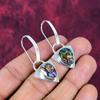 Abalone Shell 925 Solid Sterling Silver Earrings, Handmade Gemstone Earrings Jewelry, Gifts For Wife Brand New Earrings