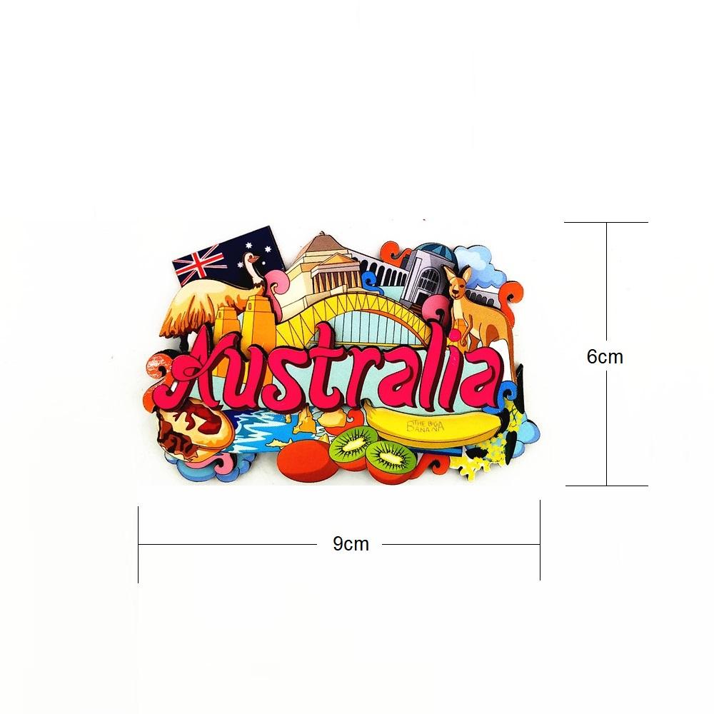 Винтажные деревянные магниты на холодильник, деревенские магниты на холодильник, сувениры, Австралия, Америка, Лас-Вегас, Таиланд, креативные изделия ручной работы