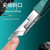 Ultra-Thin Angled Stainless Steel Nail Clippers with Large Opening and Gear Switch for Cuticle Care