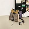 New Contrasting Color Small Satchel Messenger Bag Women's Trend Couple Sports Shoulder Bag College Student Mobile Phone Bag