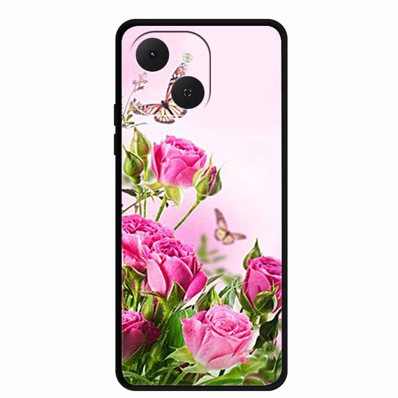 Чехол для телефона Tecno Spark 40C, Силиконовый бампер, Милый мягкий ТПУ чехол для Spark 40 C, Чехол-защита Tecno Pop 10 Pro