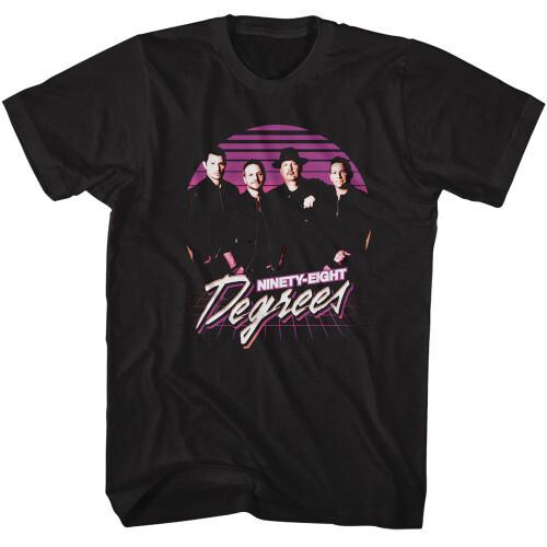 98 Degrees Retro Group Shot Black T-Shirt Unisex T-Shirt