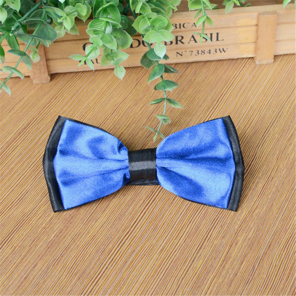 Модный мужской и женский деловой формальный однотонный лоскутный галстук-бабочка