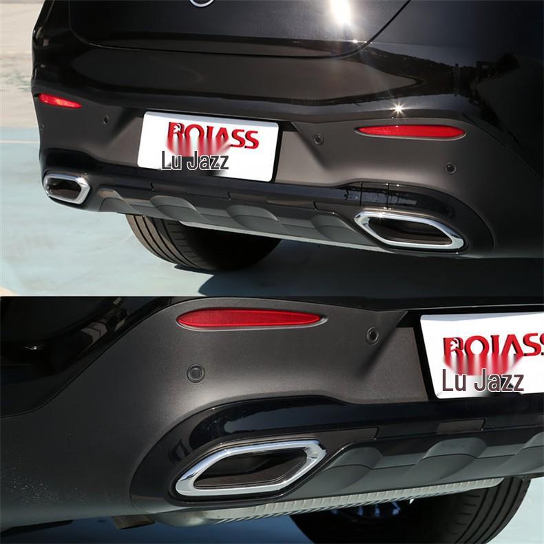 Mercedes-Benz GLC260/GLC300 Rear Bumper Chrome/Black Trim Panel Tailpipe Decorative Strip W254