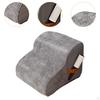 Dog Stairs Ramp 2 Step with Washable Cover for High Bed Soft Pet Sofa Puppy