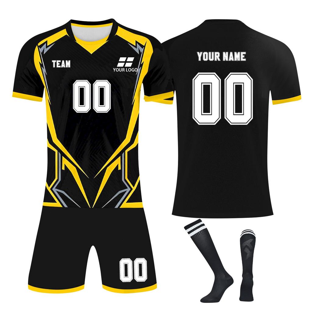 Personalised Shirts Kit Mens Girls With Name Number Custom Football Jerseys For Boys Training Suit