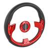 13-дюймовый автомобильный руль, универсальная модификация рулевого колеса для большинства седанов и внедорожников, красный