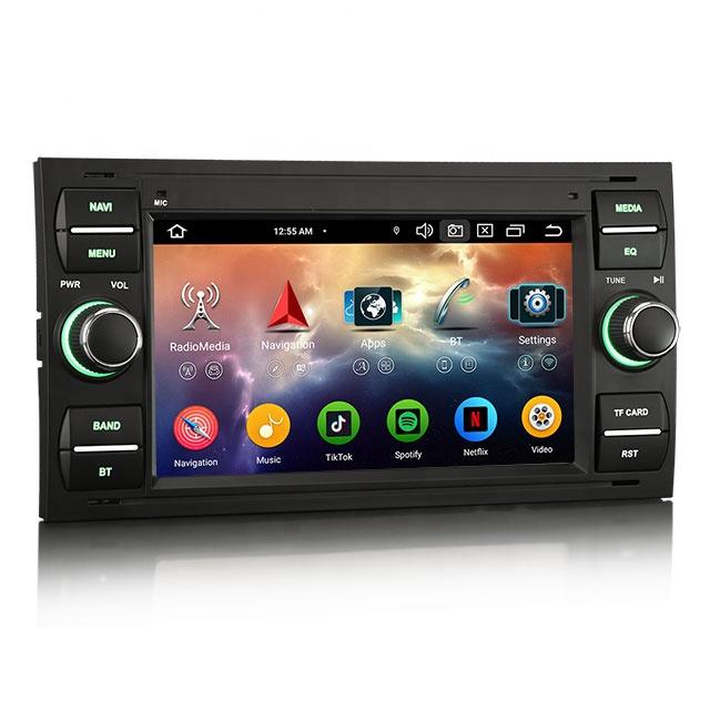 EU Stock Erisin ES5766FBN 7 Inch Android 14 GPS Auto Radio for FORD S-Max Galaxy Fiesta 4G IPS DSP WiFi CarPlay Car Dvd Player