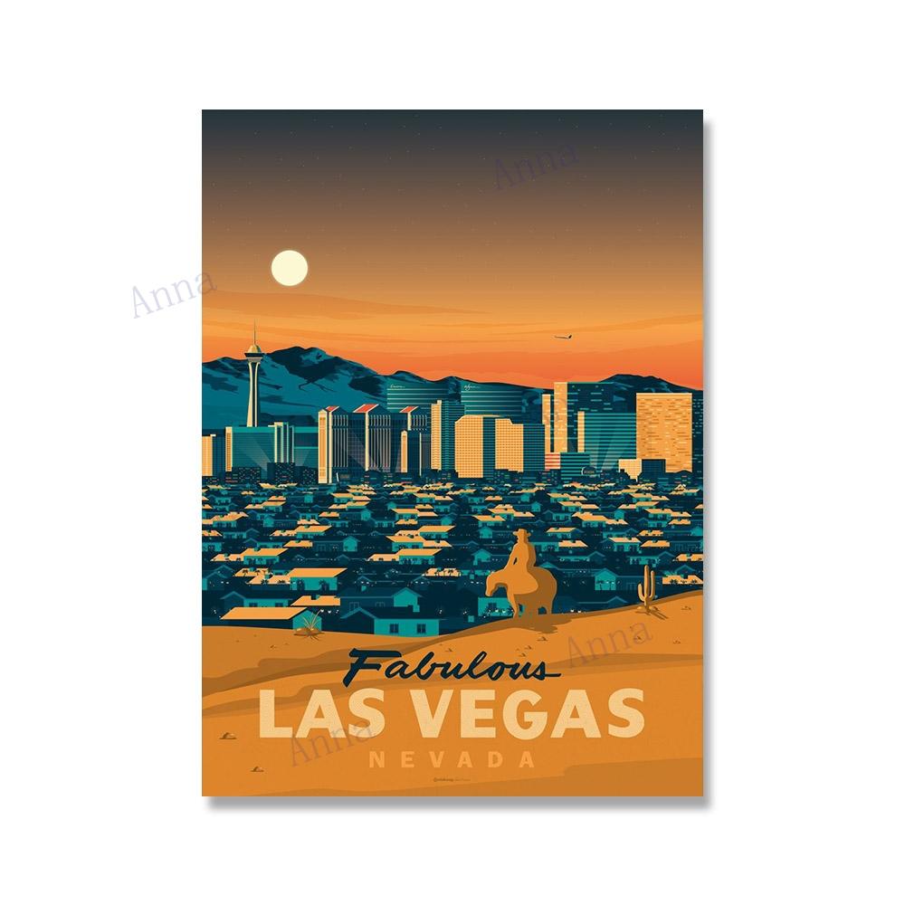 Нью-Йорк Бостон Гавайи Озеро Тахо Чикаго дорожный постер настенный художественный принт холст живопись скандинавские постеры и принты настенные панно