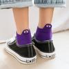 Kawaii вышитые носки конфетного цвета для женщин Happy Fashion Girls Ankle Funny Sokken Cotton Unisex Christmas Dropship