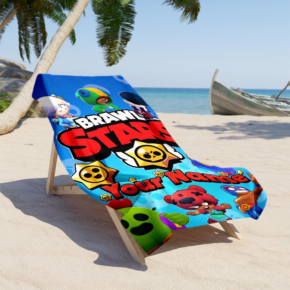 Supercell Personalized Name Beach Towel High Absorbency & Quick-Dry Portable for SwimmingBeachCamping Travel Beach AccessoriesGym