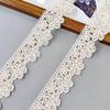 4.5Cm Apricot Cotton Rope Wave Hollow Embroidery Barcode Mesh Decoration Cuff Collar Edge Window Decoration Lace