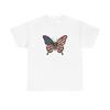 Patriotic Butterfly Shirt 4th Of July Patriotic Gift Women Vintage Tee