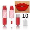 Double Head Matte Lipstick Lip Gloss Red Lipstick Waterproof Long Lasting For Halloween Masquerade COSPLAY Party Makeup Valentine's Day Gifts