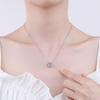 Ожерелье с муассанитом Double C Clavicle для женщин - элегантный подарок на День святого Валентина