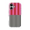 Роскошный чехол Clmj с полосками домино для iPhone 17 16 15 14 13 12 11 X XS XR XSMAX Air Pro Max Plus Двухслойный чехол