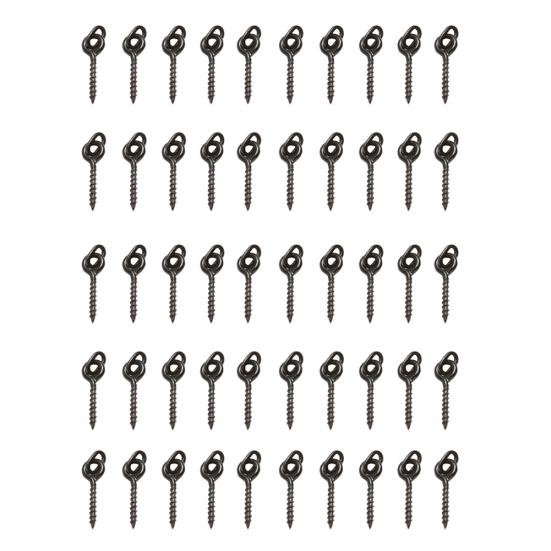 Металлические винты с овальной петлей 12 мм для рыболовных снастей для ловли карпа, инструменты для всплывающих оснасток