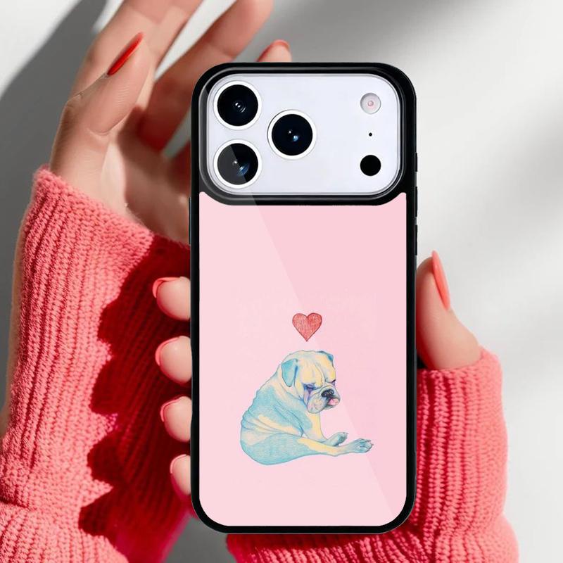 Мягкий чехол для телефона с французским бульдогом для iPhone 17 16 15 14 13 Pro Max Задняя крышка для 12 11 Pro Coque