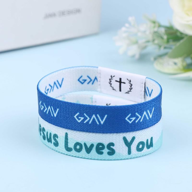 Носимый библейский браслет Религиозные браслеты Христианский браслет с ежедневным библейским стихом с NFC RFID эластичным браслетом