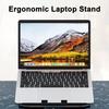 Подставка для ноутбука с держателем для телефона, регулировка высоты, высокая устойчивость, прочная несущая конструкция с полостью