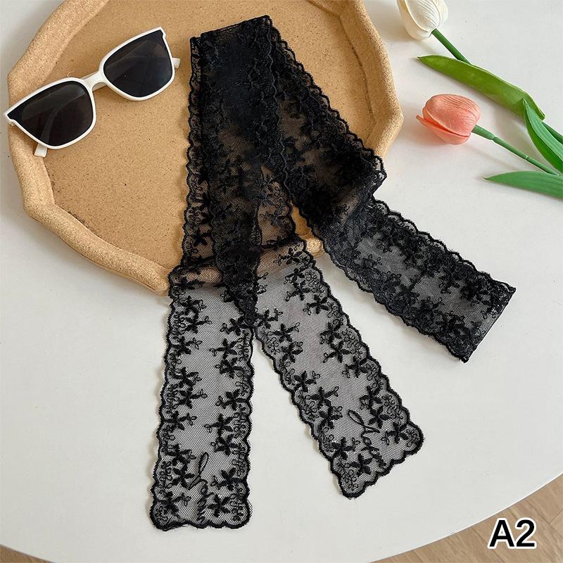 Y2K Long Lace Waistband Bow Floral Lace Waist Belt Tie Up Thin Dress Jeans Belt Summer