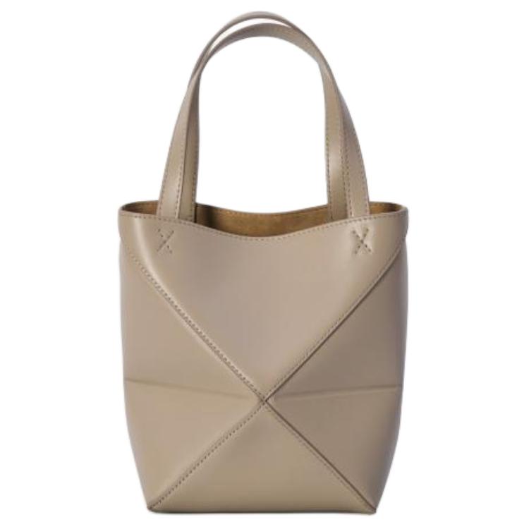 Loewe Mini Puzzle Fold Tote Bag Sand Women Tote_bags Tan A657V25X01-2150