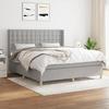 VidaXL Divan Bed with Mattress Light Grey 180x200cm Fabric - Model 3132329