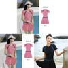 Indoor Swimsuit With High Waist Spliced Design For Hot Weather And Spa Relaxation