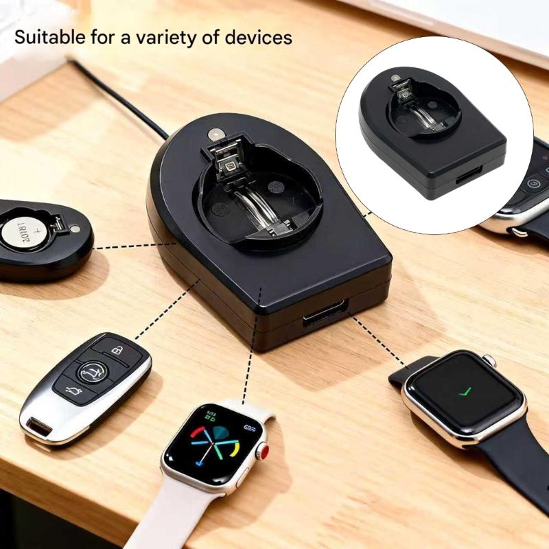 Универсальное USB-C зарядное устройство для аккумуляторов LIR2032 с быстрой зарядкой и защитой от перезаряда