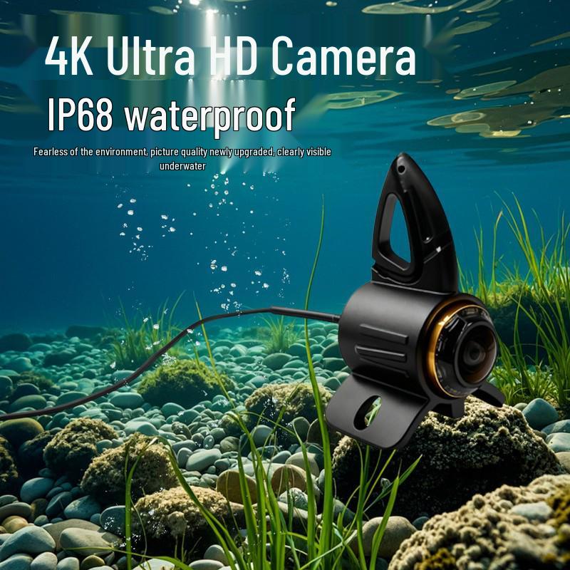 Underwater HD Night Vision Fish Finder Camera with Display and Video Recording