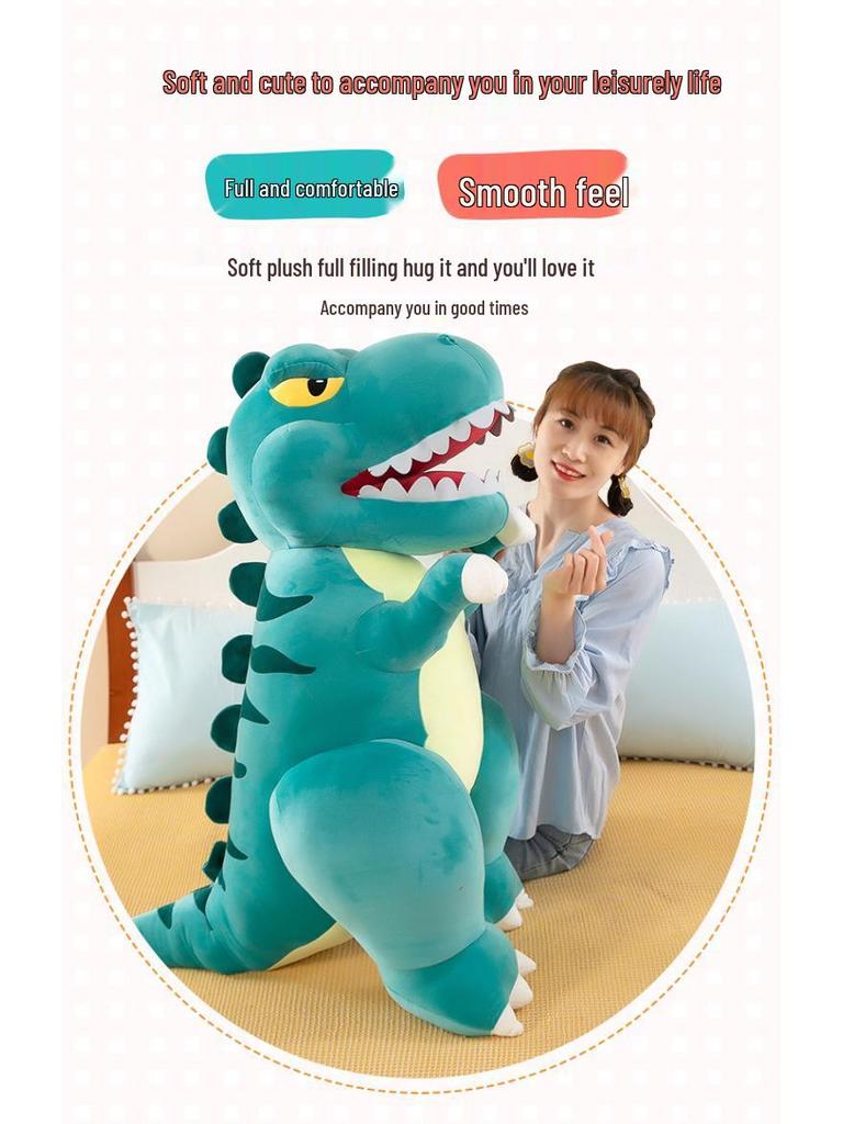 Large Tyrannosaurus Rex Plush Toy - Soft Pillow & Comforting Stuffed Animal for Kids