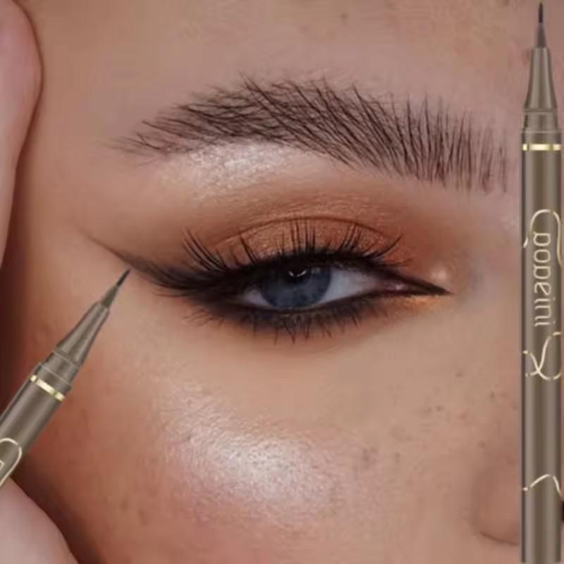 Натуральный трехмерный спящий шелкопряд карандаш для контурирования Жидкая подводка для глаз Ежедневный макияж глаз Мгновенно высыхающий водостойкий стойкий макияж Женская мода