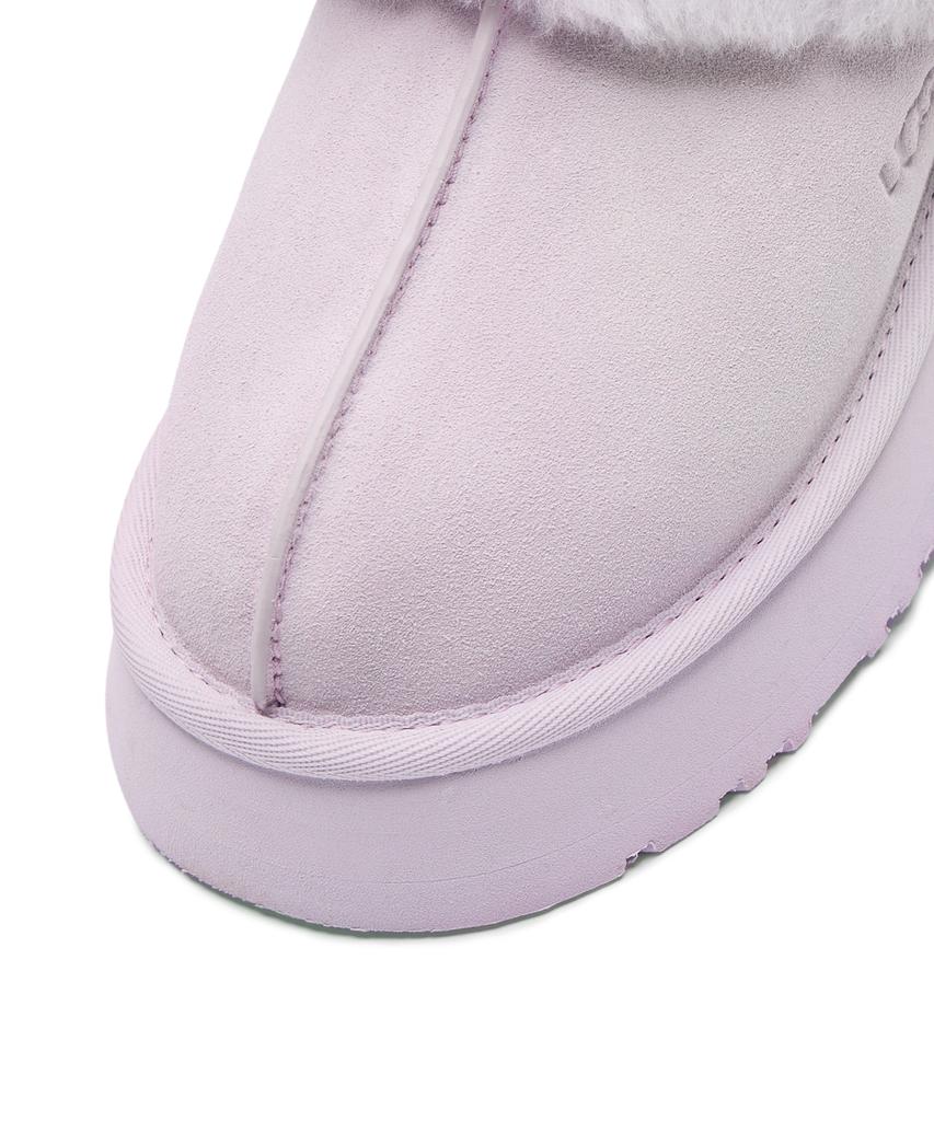 Ugg [Women] Fur Collar Platform Sandals (Disquette) - Lavender Fog / 1122550Lrfg