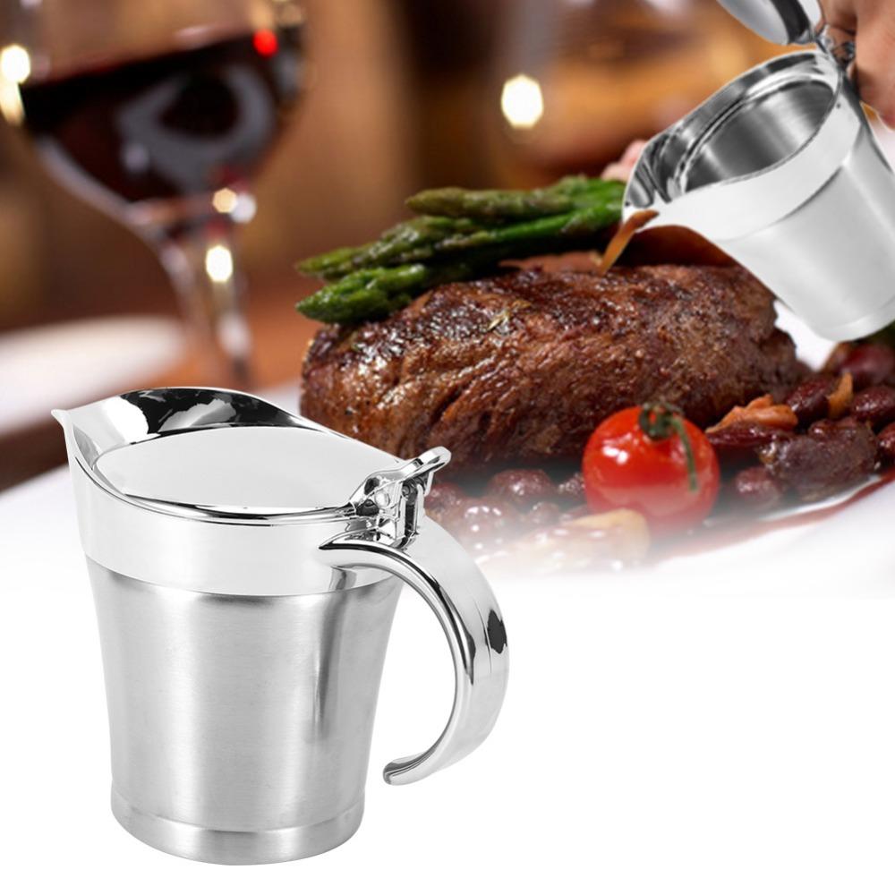 Narrow Leak-proof Spout Sauce Dispenser Double Wall Kitchen Tool Seasoning Vessel Home