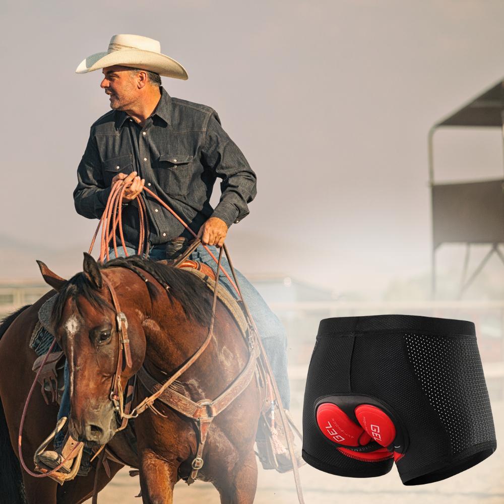 Men's mtb cycling shorts with gel pad for horse riding xxl