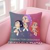 Anime K-pop Demon Hunter Cushion Cover Comfortable Reversible Pillow Cover Ideal for Car Sofa Bedroom & Beyond