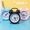 Double Bell Clock Accurate Timekeeping Battery Operated Analog Mini Round Bedside Desk Alarm Clock Cute Kids Gift