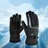 Мужские зимние перчатки для мотоцикла и лыж с электроподогревом и бархатной подкладкой