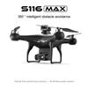 S116 MAX Дрон WIFI FPV Профессиональный 5G HD Двойная ESC Камера Оптический поток Бесколлекторный 360° Обход препятствий RC Дрон Игрушки