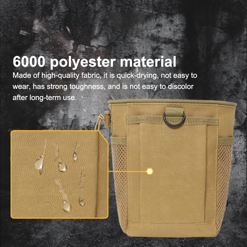 1Pcs Storage Bag Outdoor Molle Drawstring Magazine Dump Pouch Adjustable Utility Belt Fanny Hip Bag