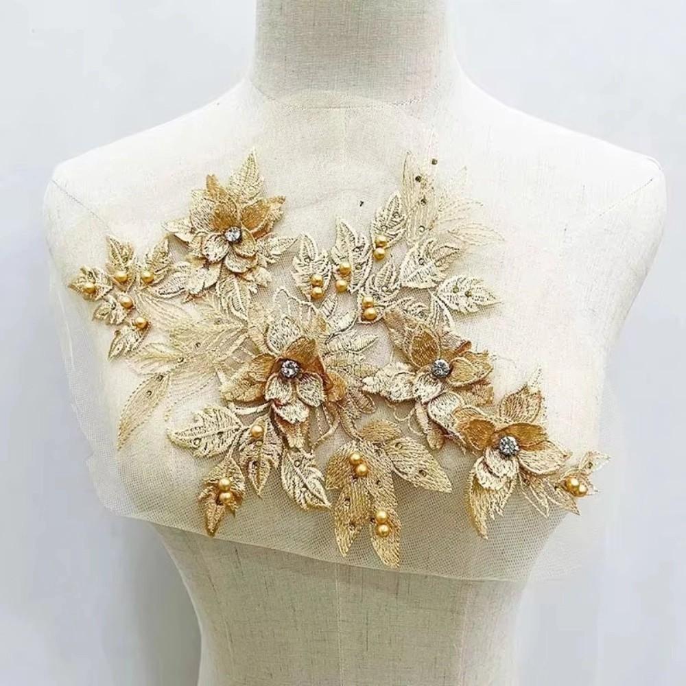 Вышивка цветами Вышивка пайетками Нашивка Роскошные нашивки с вышивкой цветами Нашивки для одежды Шитье