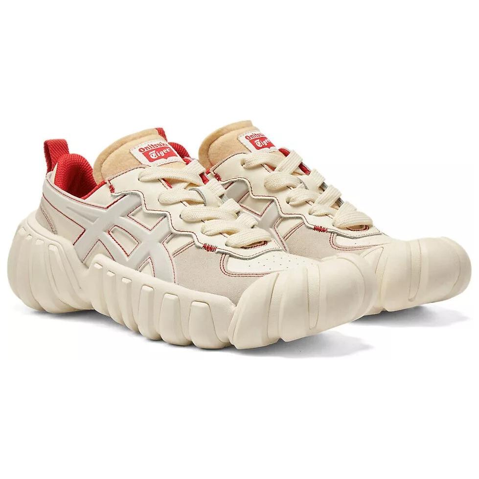 Onitsuka Tiger Dentigre LS "White Fiery Red" Low-Top Running Shoes 1183C232-100