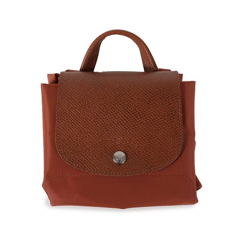 Longchamp Le Pliage Green Практичный Портативный Складной Рюкзак из Переработанного Холста Женский рюкзак Каштановый 1699919404