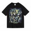Vintage Kiss T Shirt Unisex Unisex Fashion Cotton T-shirt Punk Clothes O-Neck Tees Horror Harajuku Tops Rock Band Kiss Tshirt Boy