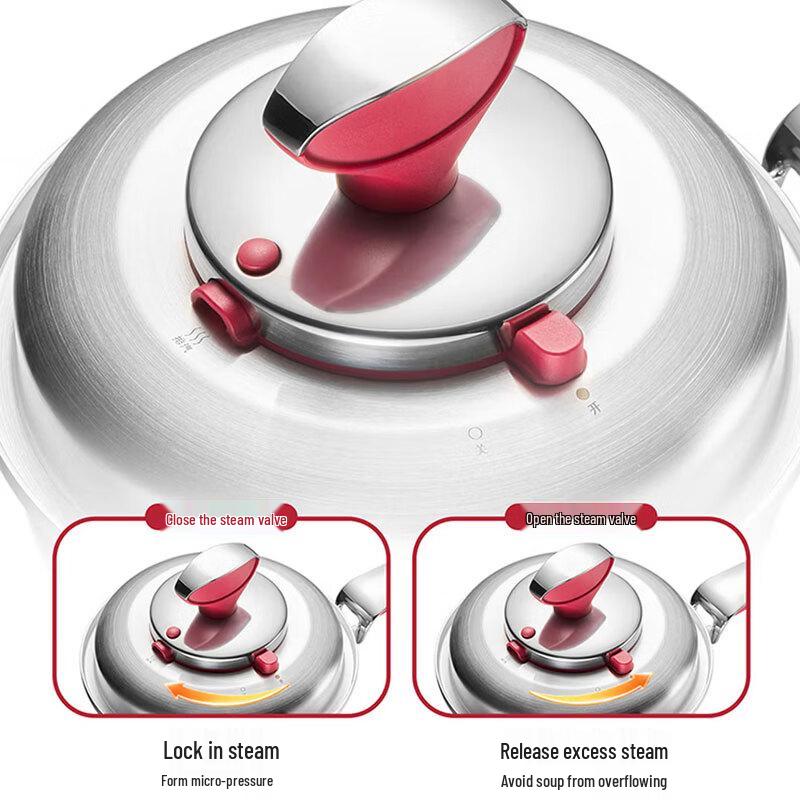 LINKFAIR 18cm Stainless Steel Micro-Pressure Saucepan