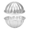 2Pcs Handmade Aluminium Alloy Bath Bomb Molds Fizzy Crafting DIY Cake Mould Tools (Set 10)