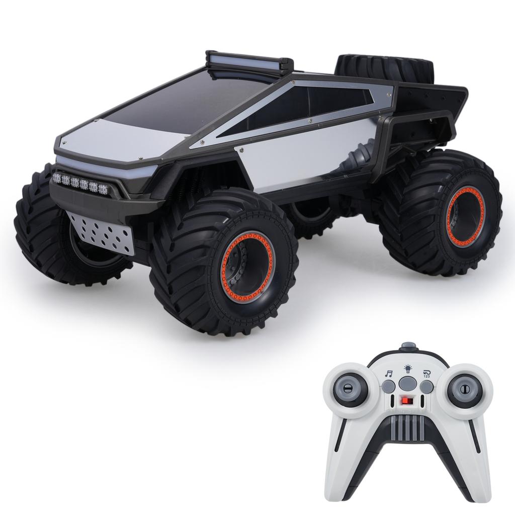 Remote Control Car, 1:12 Scale 2.4GHz All Terrain Off Road Crawler Vehicle Toy with Lights Music 3